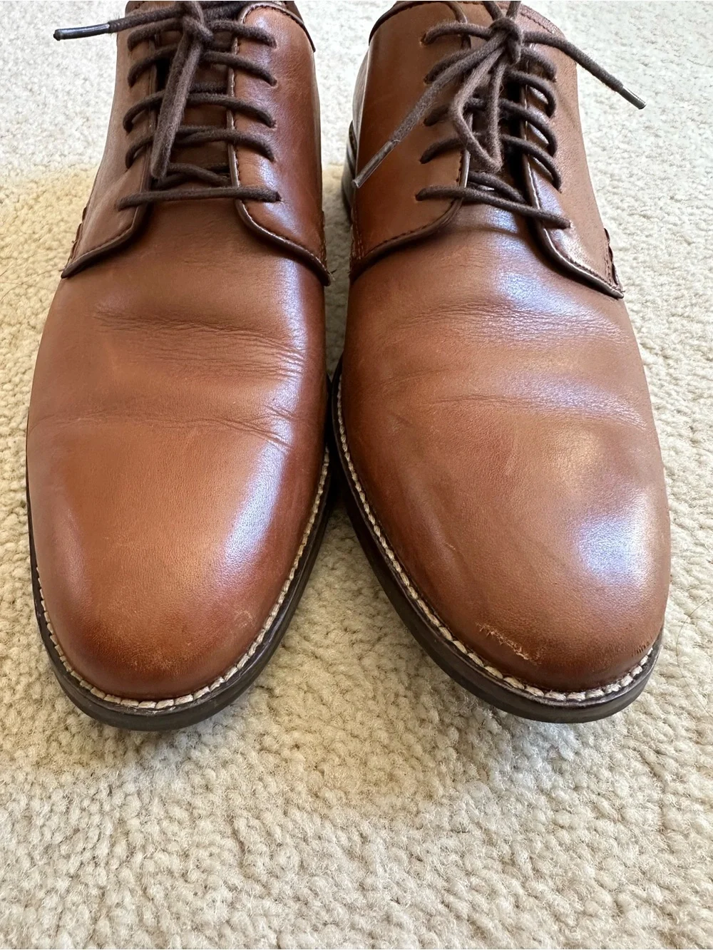 Cole Haan Grand OS Brown Tan Leather Oxford Dress Shoes Men's Size 9.5 M C25811